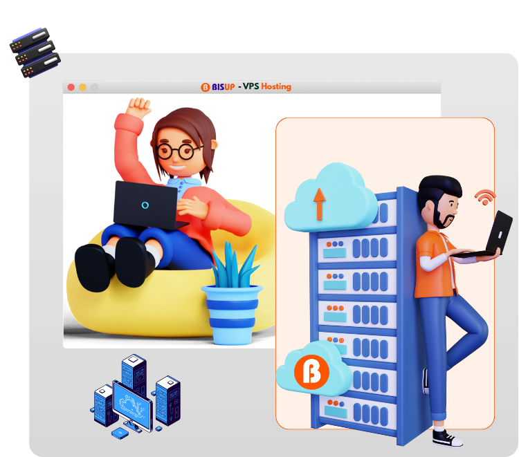 VPS hosting illustration